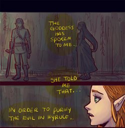 [Angeljasiel] just a random zelink comic (The Legend of Zelda: Breath of the Wild)