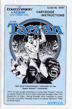 Tarzan (ColecoVision) Game Manual