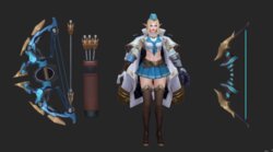 arena of valor character 3d model 003 tel'annas navy cadet