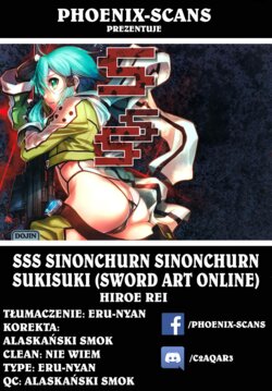 (C87) [TEX-MEX (Red Bear)] SSS Sinon-chan Sinon-chan Sukisuki (Sword Art Online) [Polish] [Phonenix-Scans]