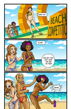 [Pink and Peachy] The Naked Peaches Comic: Beach