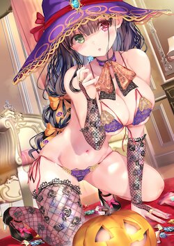 [Ogatatei] Okashi o Moratta Halloween-Lingerie-san