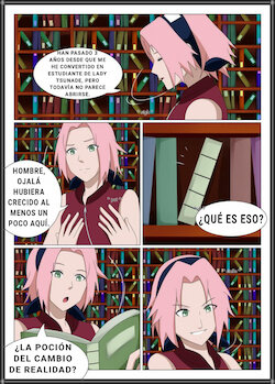 Sakura y Tsunade.  Cambio de la realidad