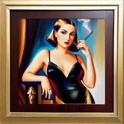 AI Tamara de Lempicka (Textless) [AI Generated]