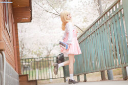 [花柒Hana] Kaori Miyazono - Pink skirt