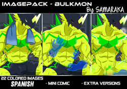 [Samaraka] - Images pack Bulkmon (Español) - (Digimon)