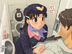 [Charme] Flight Attendant [Animated GIF]