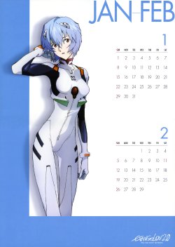 Neon Genesis Evangelion 2012 Lawson Calendar