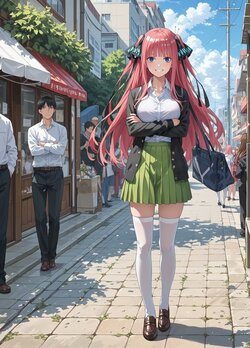 Nino Nakano (the Quintessential Quintuplets) [AI generated] [Pony Diffusion] - kidnap