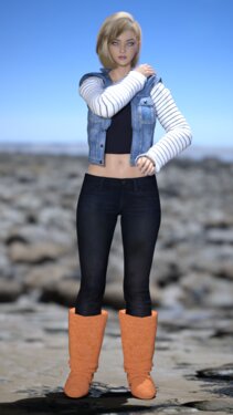 DBZ android18 pinup