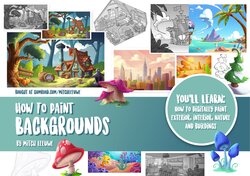 How To Paint Backgrounds by Mitch Leeuww