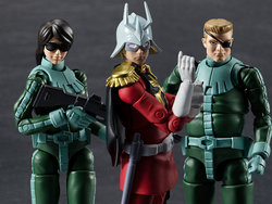 Mobile Suit Gundam G.M.G. Principality of Zeon Standard Infantry Soldier and Char Aznable Set of 3 Figures [bigbadtoystore.com]