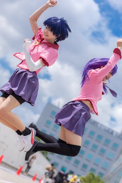 Kanbaru Suruga (-) & Senjougahara Hitagi (-)