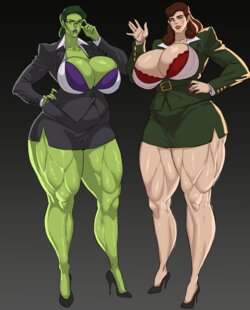 [Cyberboi] She-Hulk & Peggy Carter (Marvel)