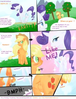 [Pony Licking] Marshmallow Apple Pie (My Little Pony: Friendship is Magic)