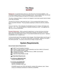 Quake 1, 2, And 3 Manuals