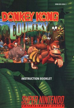 Donkey Kong Country And Land 1, 2, And 3 + Donkey Kong 64 Manuals