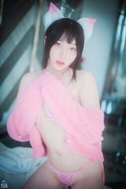 Bambi밤비 - [BLUECAKE] Naughty Cats Pink & Mint RED