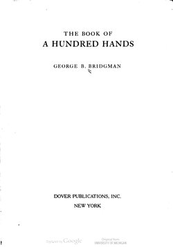 The Book of a Hundred Hands - George B. Bridgman