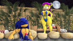 [BlueApple] Sonic And Mina's Naughty Hot Spring Fun