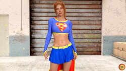 ProneToClone - Molly Quinn cosplay Supergirl (Textless)