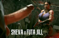 [Rigid3D] Sheva x Futa Jill (Resident Evil)