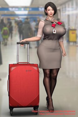 [StockingTeaser] - AA Airline Uniform Retouch