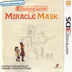 Professor Layton and the Miracle Mask (Nintendo 3DS) Game Manual