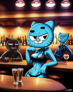 [Rodocop] Nicole Watterson does things vol1 (the amazing world of gumball) Ai Generated