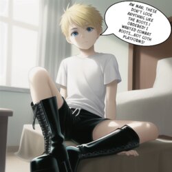 [AlwaysOlder] The Black Boots (TG AP Comic) [AI Generated]