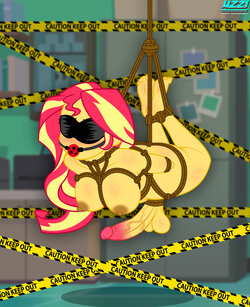 Sunset Shimmer Bondage at School Futa  by uzzi dash ponydubberx