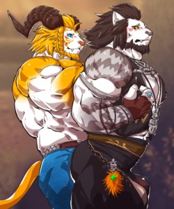 [Istani] Runar x Hrothgar (Final Fantasy 14)