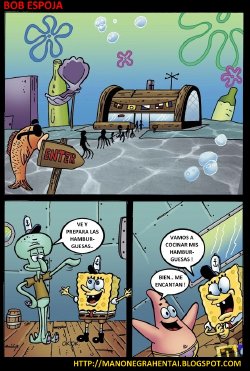 BOB ESPONJA  sexo en fondo de bikini (Mano Negra)