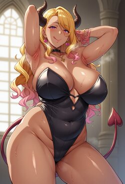 [aijuicer] blonde succubus [AI generated]