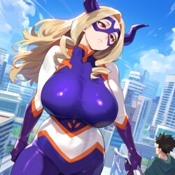 [SavageSaus221] Mount Lady vs BBC Kaiju (My Hero Academia) [AI Generated]