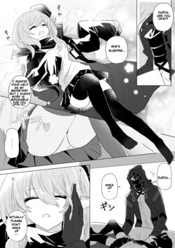 [iwashi80] Doctor laying hands on sleeping Durin (Arknights) [English]