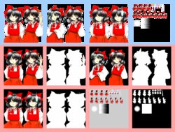 Touhou Game Character Portrait ZUN Art (紅妖永 花風地 星神輝 紺天鬼 虹)