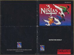 3 Ninjas Kick Back (1994) - SNES Manual