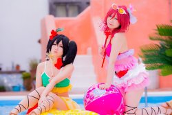 《Love Live!》Yazawa Nico & Nishikino Maki (Swimsuit ver.) by Yuka & An