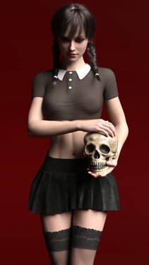 [DeletedCube3D] Wednesday Addams (The Addams Family)