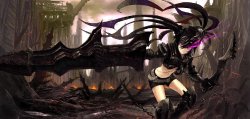 Black Rock Shooter wallpapers... they are decent.