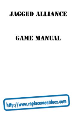 Jagged Alliance (PC (DOS/Windows)) Game Manual