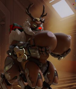 [Reptilligator] Reindeer Orisa (Overwatch)