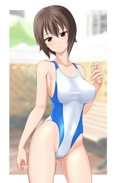 [Takafumi] Nishizumi Maho: Kyouei Mizugi (Girls und Panzer)