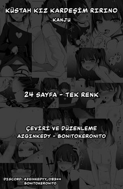 [Shuusei Patch 3GB (kanju)] Namaiki Joshi Ririno-chan (Küstah Kız Kardeşim Ririno) [Turkish] [bonitokeronito & azginkedy] [Dijital]