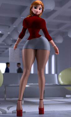 [RuiDX] Frozen Inc 3D: Anna Hot Secretary