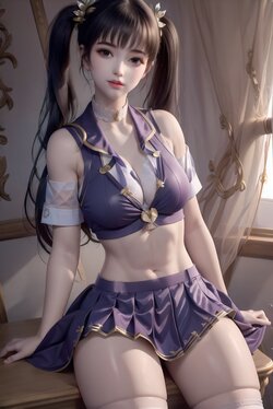 [AI Generated]斗破苍穹 紫妍小学服