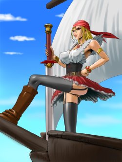 [Nightmare Express -Akumu no Takuhaibin-] Yokubou Kaiki dai 293 shou - Onna Kaizoku Jessica Kankan Koukai Nisshi!? -