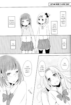 (COMITIA120) [Hakoya. (Maho)] Suki da!! to Kikasete!! | Let me Hear “I love you!” (Suki da!! to Tsutaete!!) [English] [Waffle Scans]