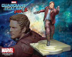 GUARDIANS OF THE GALAXY VOL. 2 STAR-LORD WITH GROOT ARTFX STATUE [en.kotobukiya.co.jp]